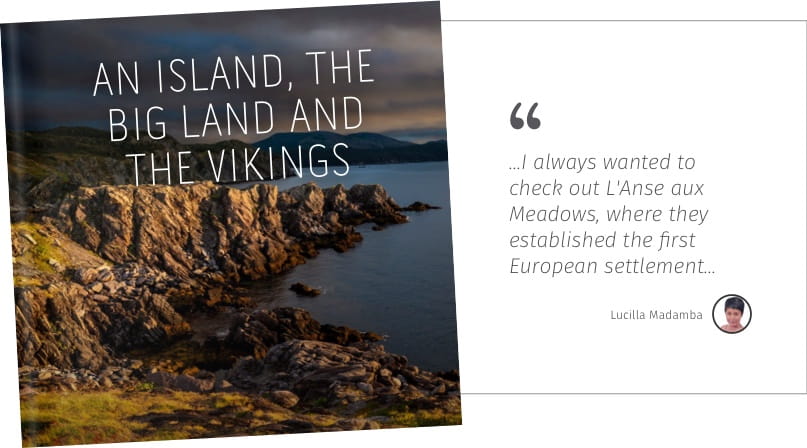 An Island, the big land and the vikings