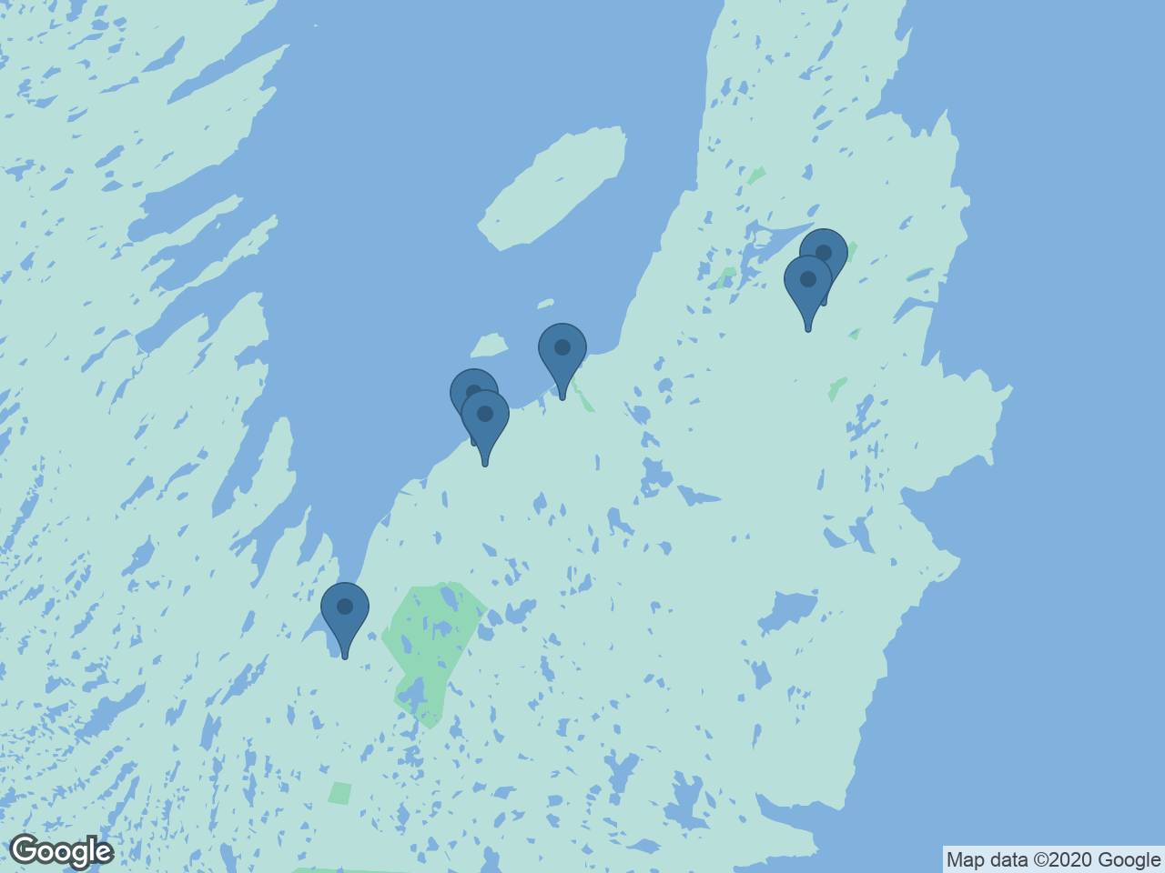 Map with the number of Tim Hortons by country - Flytrippers